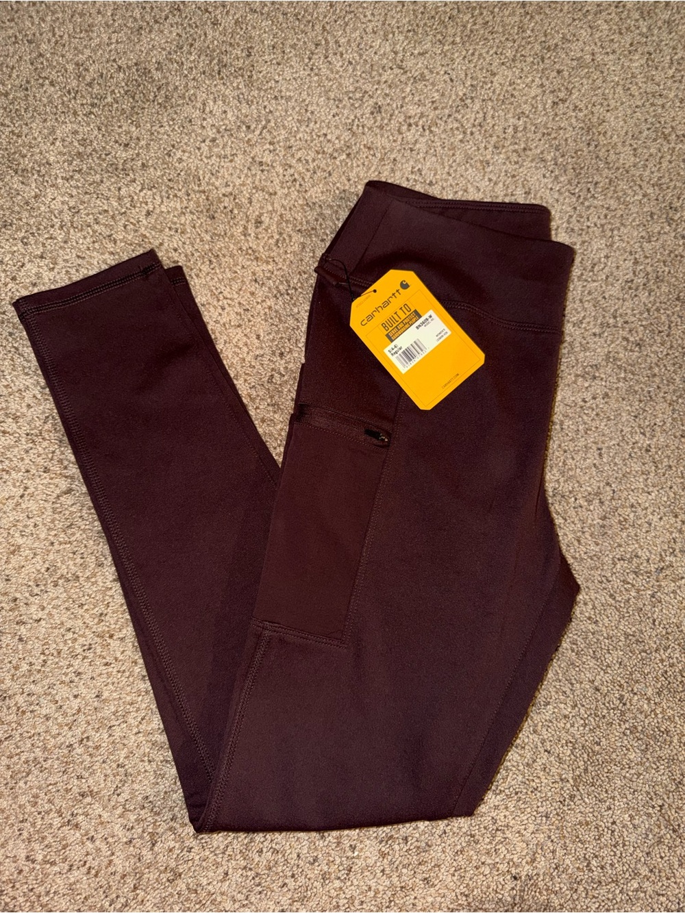 NWT Carhartt Maroon Utility Leggings